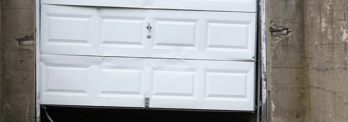 Garage Door Got Hit By A Car Dent Removal in Alton, IL